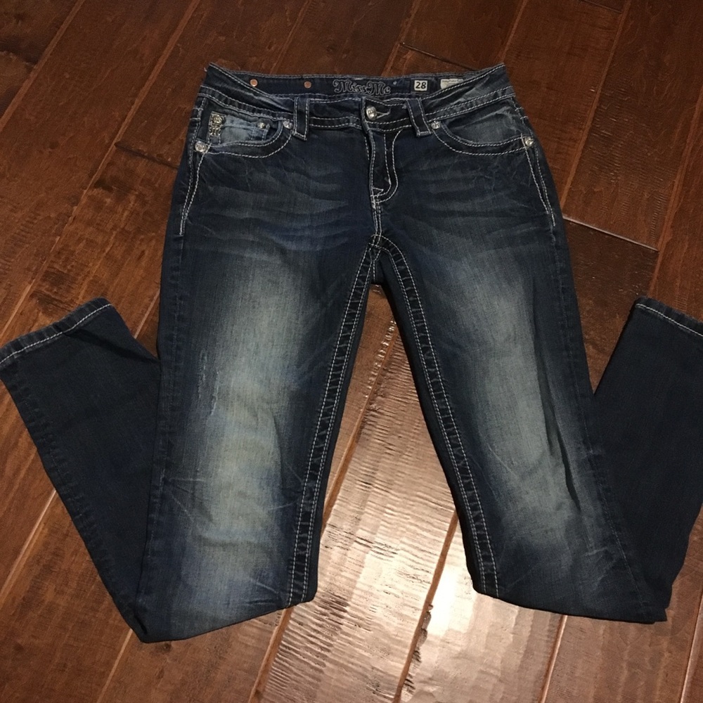 Miss Me Skinny Wing Pocket Jeans